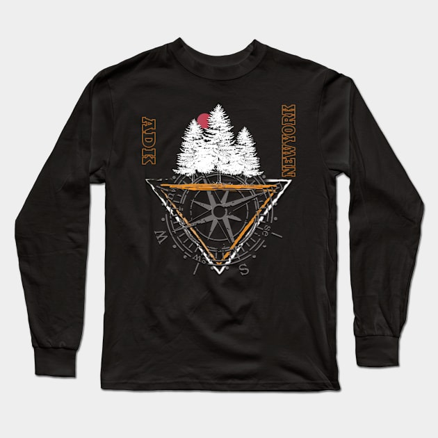 Adirondacks Long Sleeve T-Shirt by TeeText